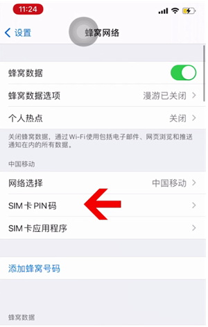 宝山苹果14维修网分享如何给iPhone14的SIM卡设置密码 